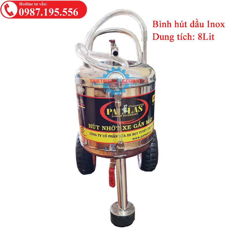 Bình Hút Dầu Nhớt Xe Máy INOX